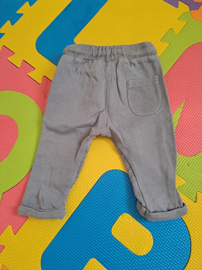 Ensemble t-shirt manches longues jogging Mickey gris, Disney baby, taille 3 mois (59 cm) - photo numéro 8
