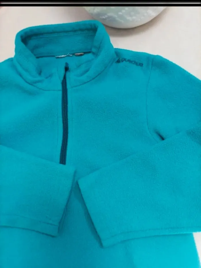 Polaire bleu clair Quechua garçon 3/4 ans - photo numéro 2