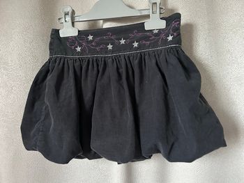 Jupe ballon en velours étoiles argent 4 ans Influx