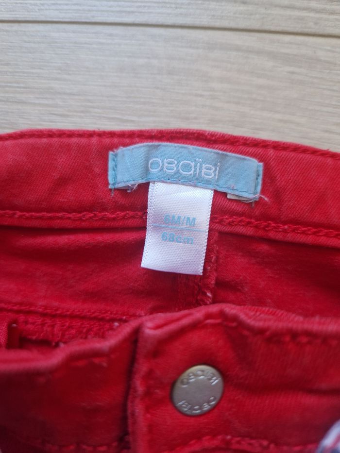 Pantalon bébé fille Obaibi 6 mois - photo numéro 4