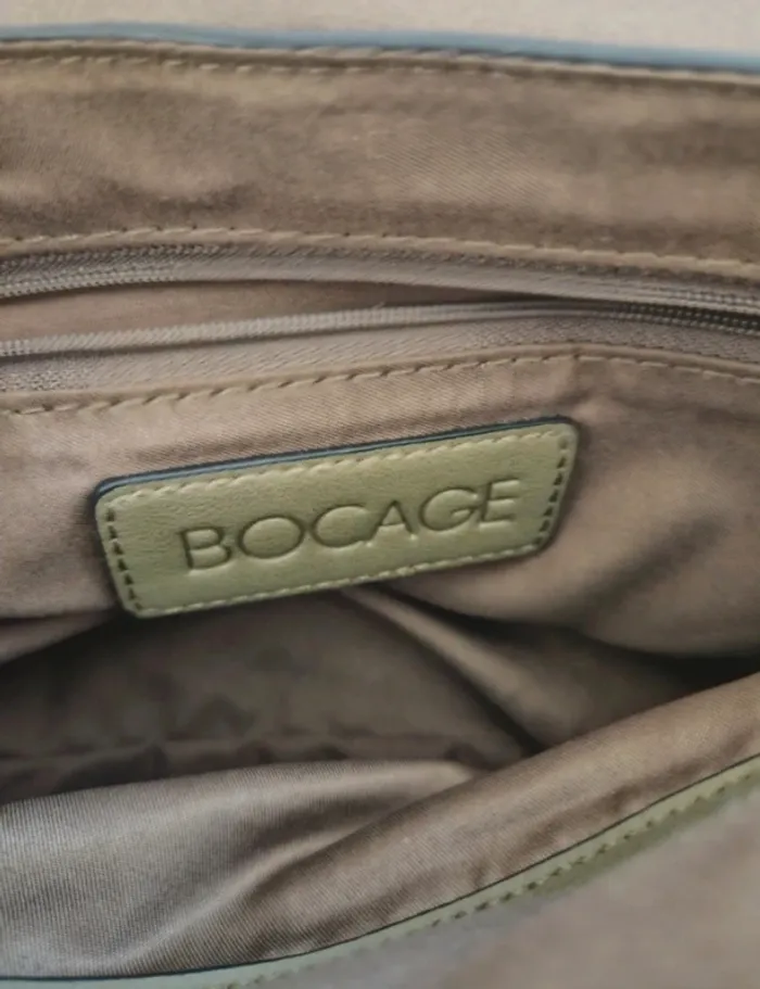 Sac à main kaki avec chaînette Bocage - photo numéro 3
