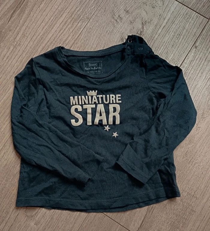 T-shirt manches longues miniature star