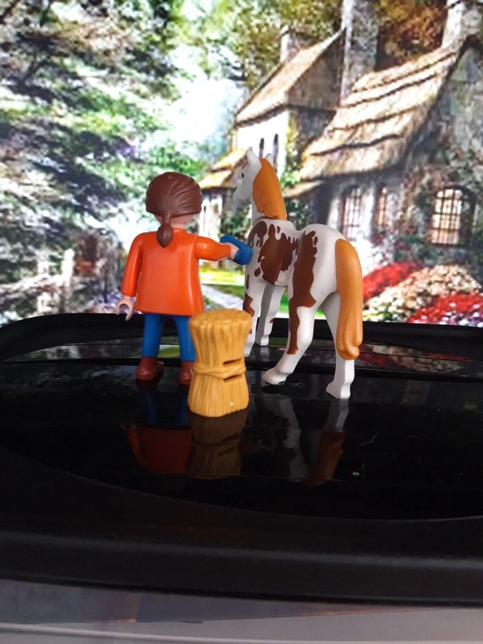 Playmobil Equitation 4190 Personnage et son cheval du centre équestre 2007 - photo numéro 4