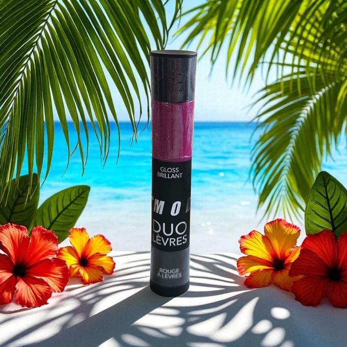 Duo lèvres rouge à lèvres + gloss brillant fushia 05 Modelite