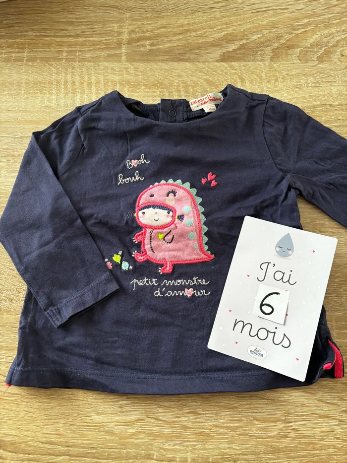 Tee shirt dinosaure DPAM t.6m