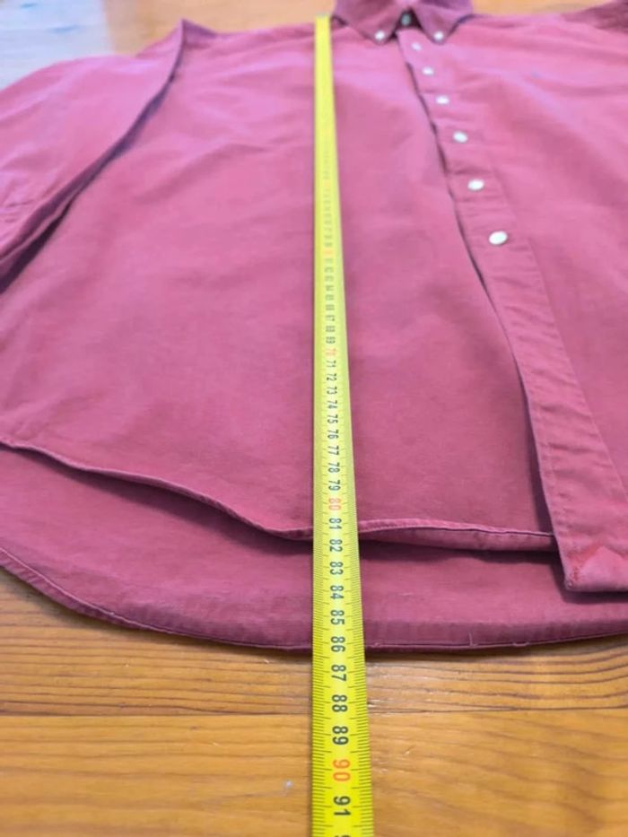 Chemise Ralph Lauren - Blake 100 % Cotton - Logo brodé marine - Bordeaux - Taille XXL - photo numéro 11