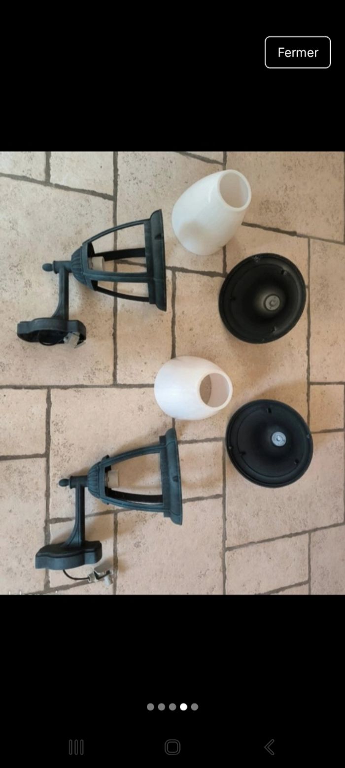 2 luminaires extérieurs en fonte - photo numéro 4