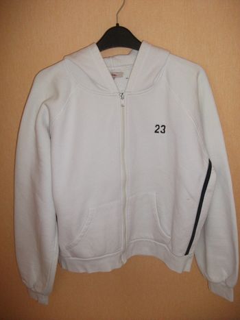 Veste sportwear blanche BE T40