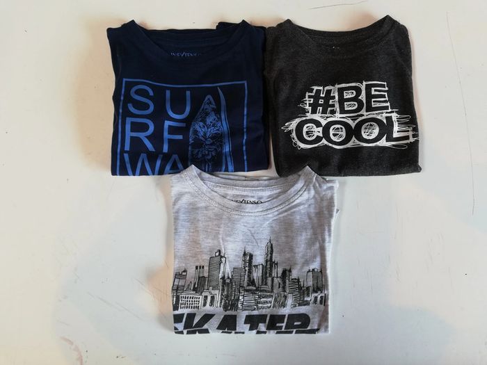 Lot de 3 tee shirt MC taille 5 ans.