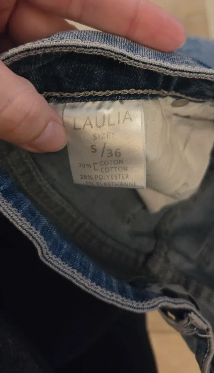 Jean Laulia destroy bleu clair – Taille S / 36 - photo numéro 6
