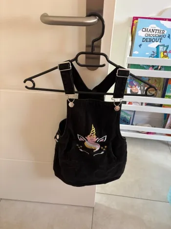 Jupe salopette noir