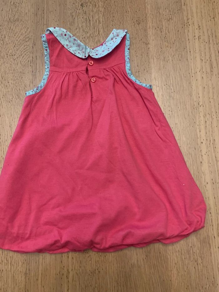 Robe rose motifs floraux orchestra 12 mois - photo numéro 3