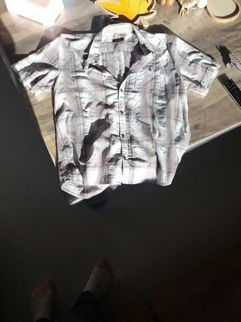 Chemise grise à carreau Brice