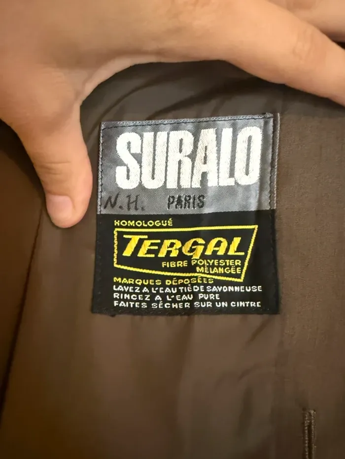 Trench vintage en très bon état marron / kaki taille L-XL  Tergal - photo numéro 10