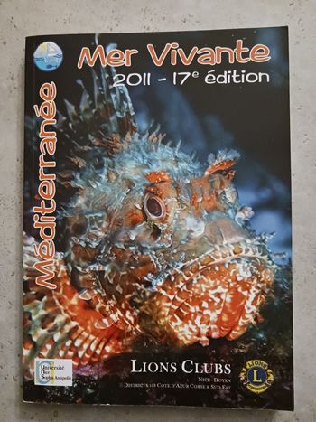 livre Mer vivante Méditérannée 2011