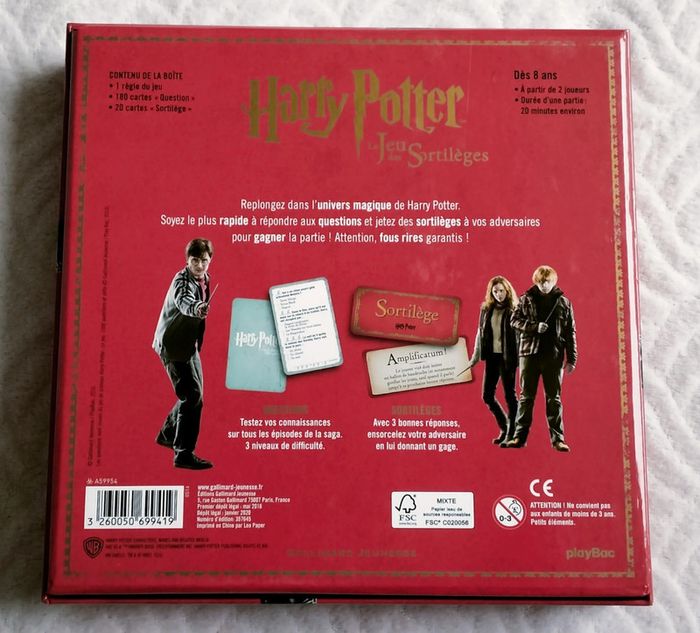 Jeu de société "Harry Potter" les sortilèges - photo numéro 2