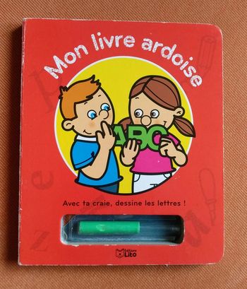 Livre ardoise enfant - dessine les lettres