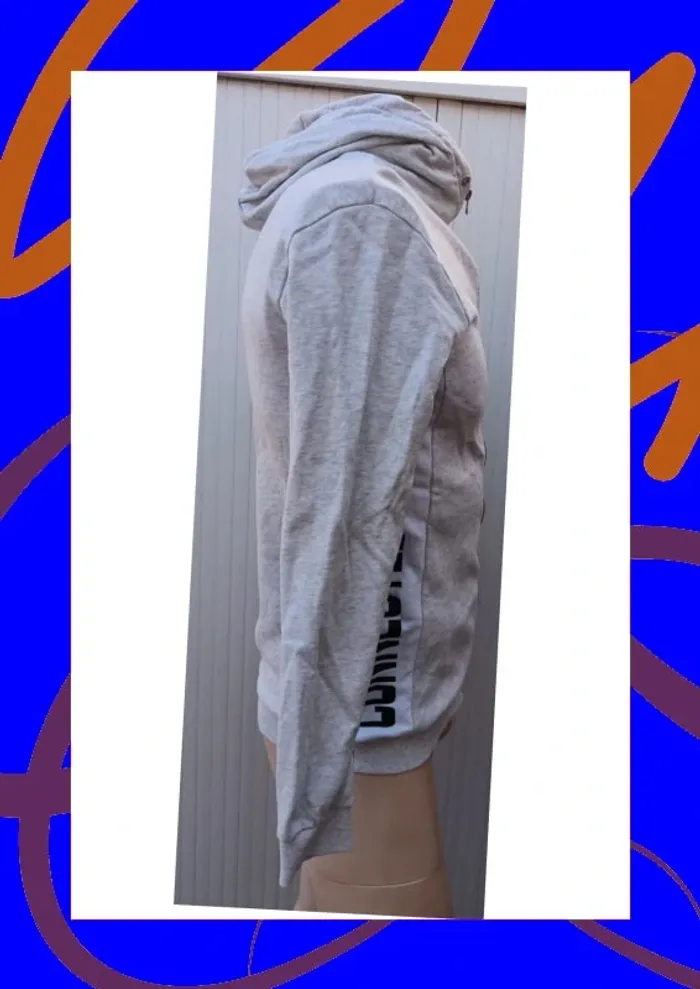 Sweat zippé à capuche 16 ans/S Kiabi - photo numéro 8