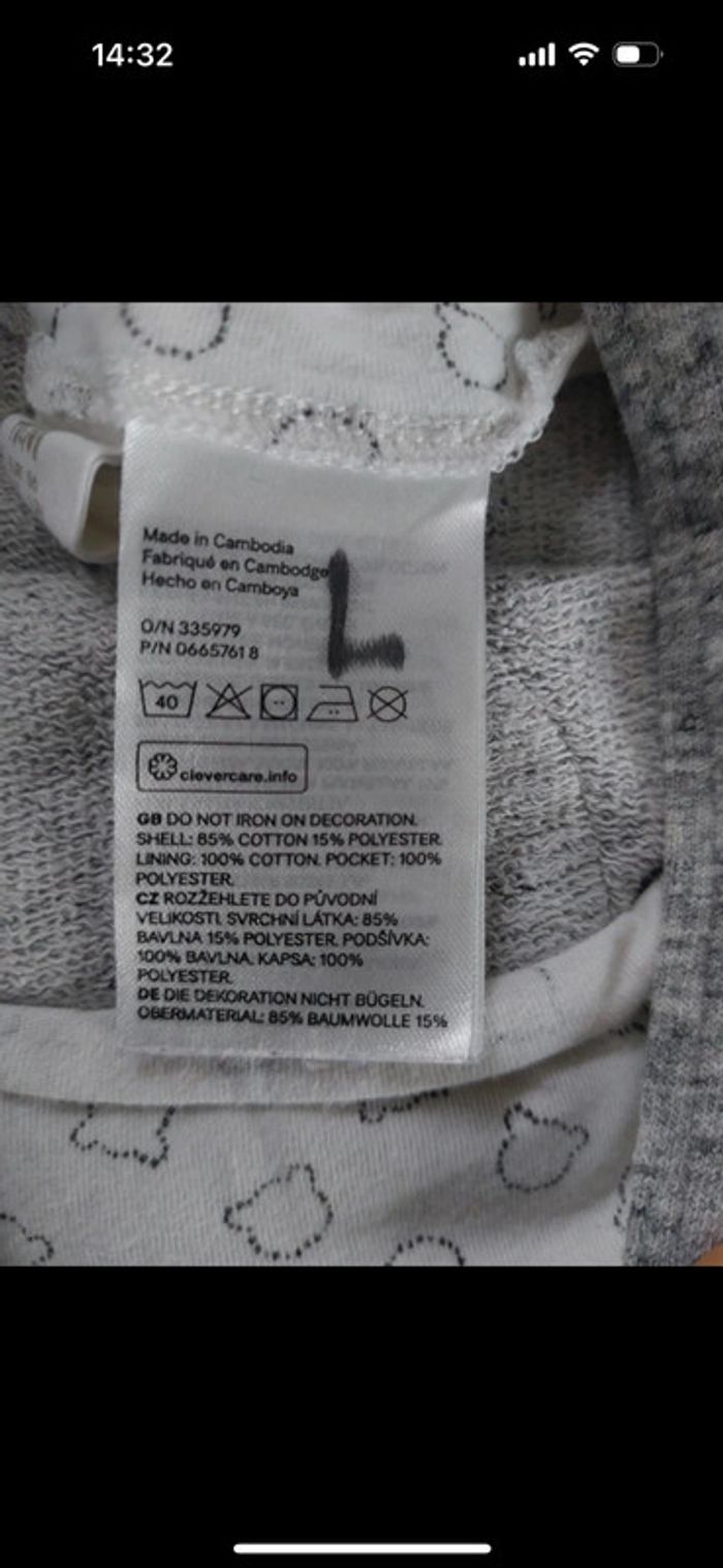 Salopette H&M taille 1 - 2 mois (56 cm) - photo numéro 4