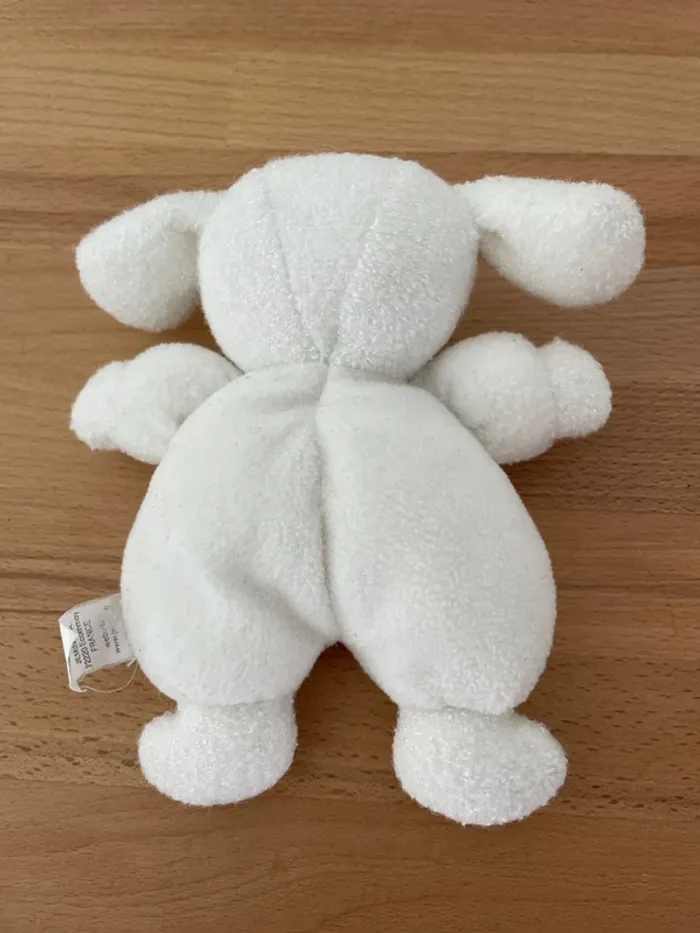 Doudou Luminou chien blanc hochet - photo numéro 4