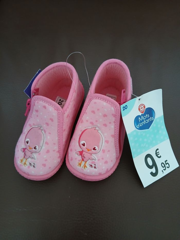 chaussons fille mots d'enfants 20 - photo numéro 1