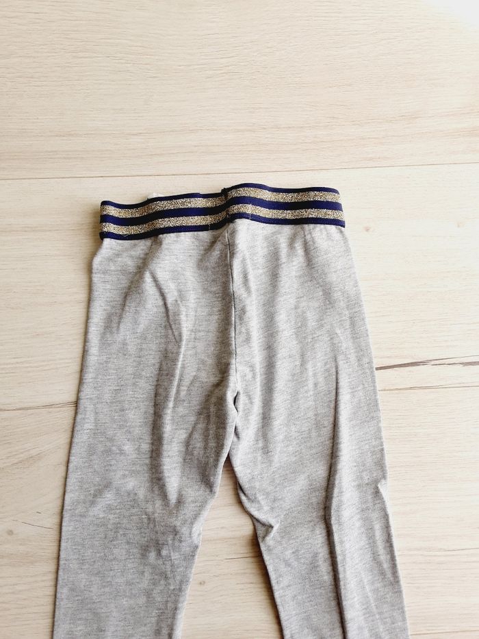 Vêtement fille legging gris élastique brillant LH 4 ans - photo numéro 4