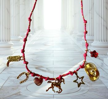 Collier à noeud  avec Charms