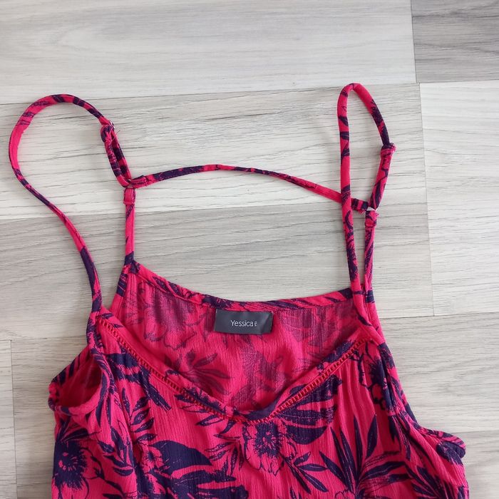 Robe imprimé à bretelles C&A taille 38 - photo numéro 3