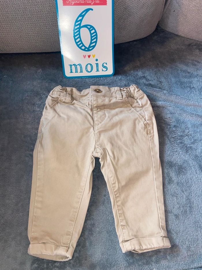 Pantalon beige chino 6 mois