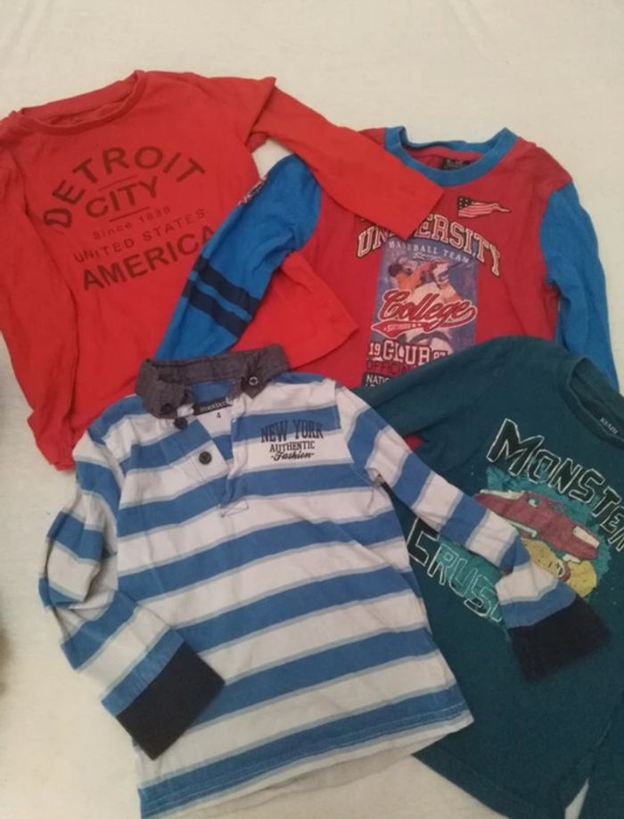 Lot de 4 hauts a manches longues