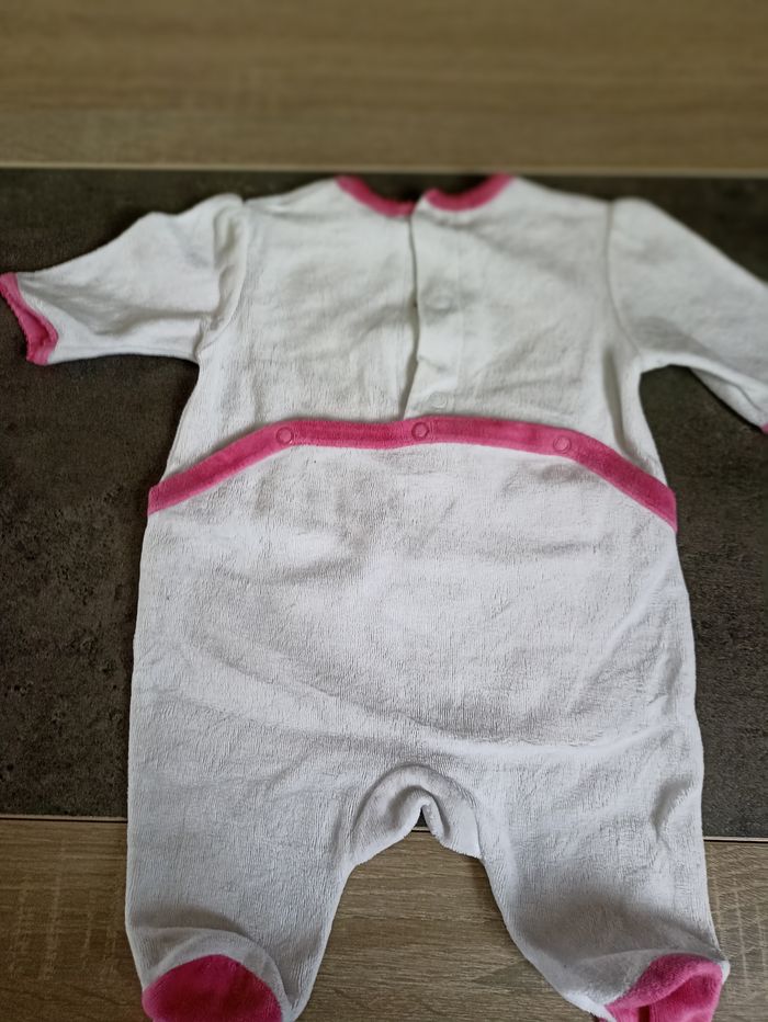 Pyjama en velours rose et blanc - photo numéro 4