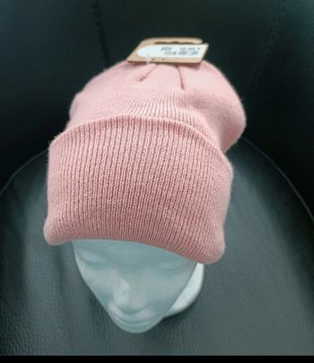 Bonnet rose saumon en taille unique