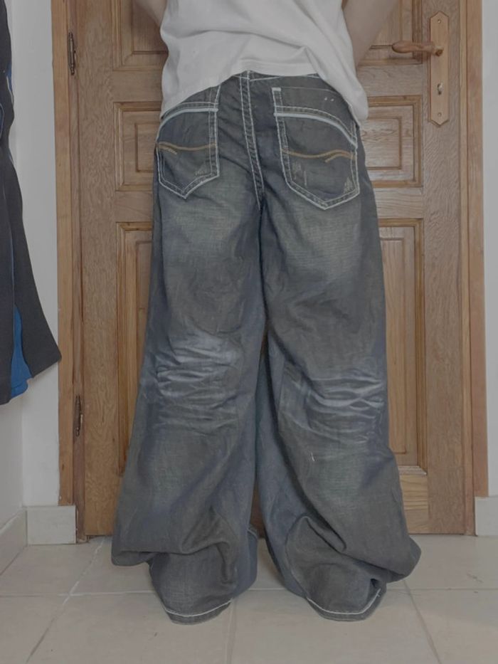 Jean baggy large Fishbone handmade streetwear y2k skater taille 32US - photo numéro 3