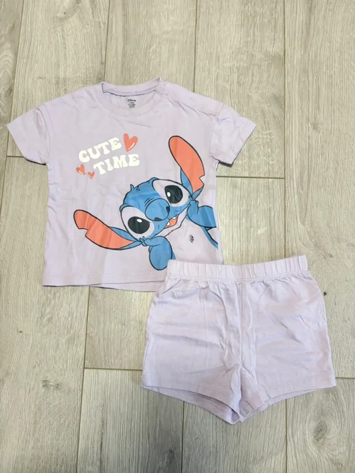 Ensemble d’été stitch 12mois fille