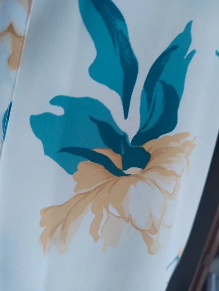 Chemisier chemise fleurs flower printemps été mariage cérémonie - photo numéro 4
