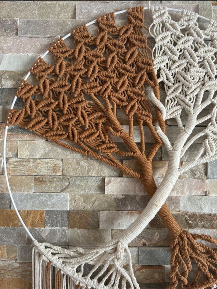 Décoration macramé arbre de vie - photo numéro 3