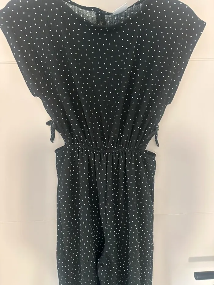 Combinaison Zara noire à pois blancs – Taille 11/12 ans - photo numéro 2
