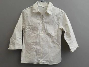 Chemisier zippé blanc 38