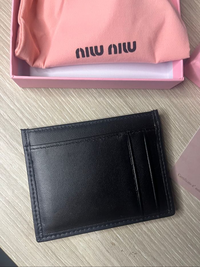 Porte carte miu miu noir neuf - photo numéro 5