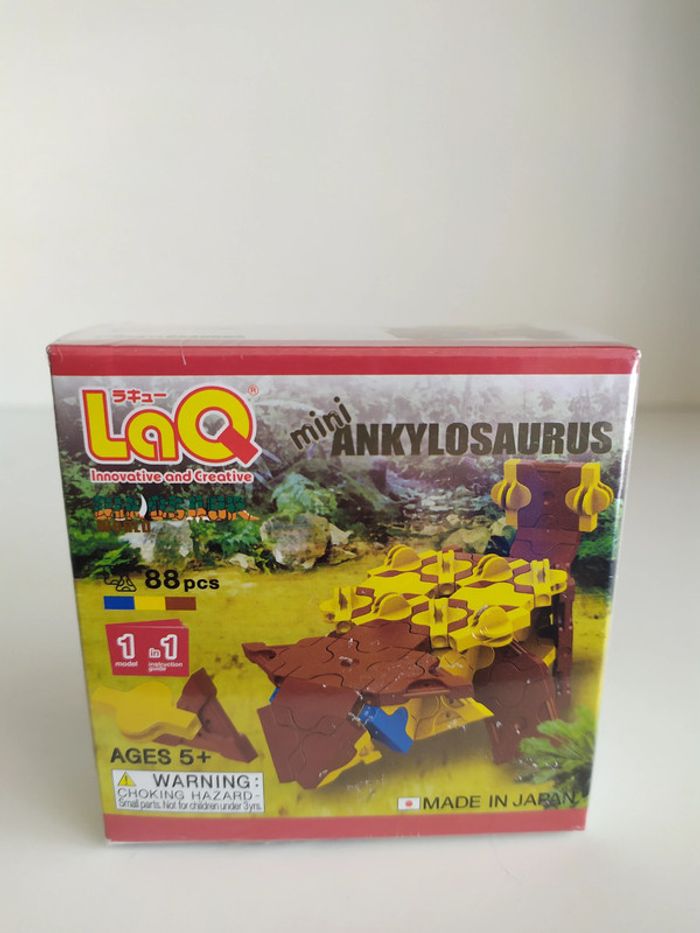 Figurine Mini Ankylosaurus LAQ Japan Dino Puzzle Dinosaurs Dinosaure Neuf - photo numéro 2