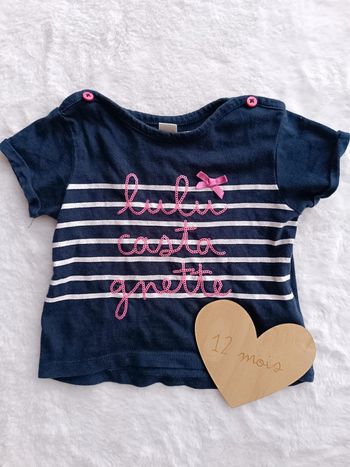 T shirt bébé fille lulu castagnette