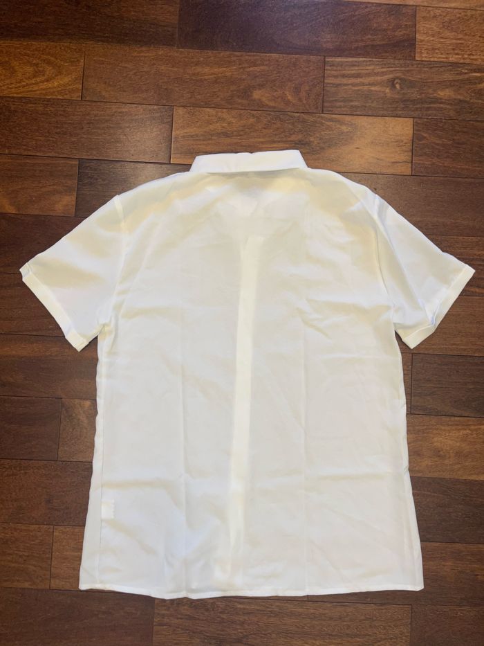 Chemise manches courtes blanche basique homme taille M - photo numéro 2