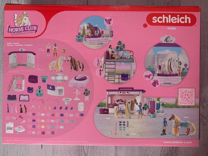 Écurie Schleich 42588 Salon de Beauté Sofia's Beauties avec Accessoires de Pansage et Figurines Schl - photo numéro 3