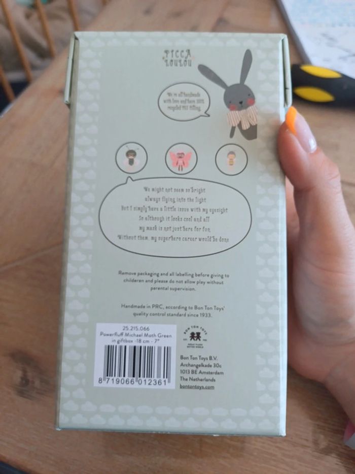Petite peluche abeille picca loulou de bon ton toys  neuve - photo numéro 2