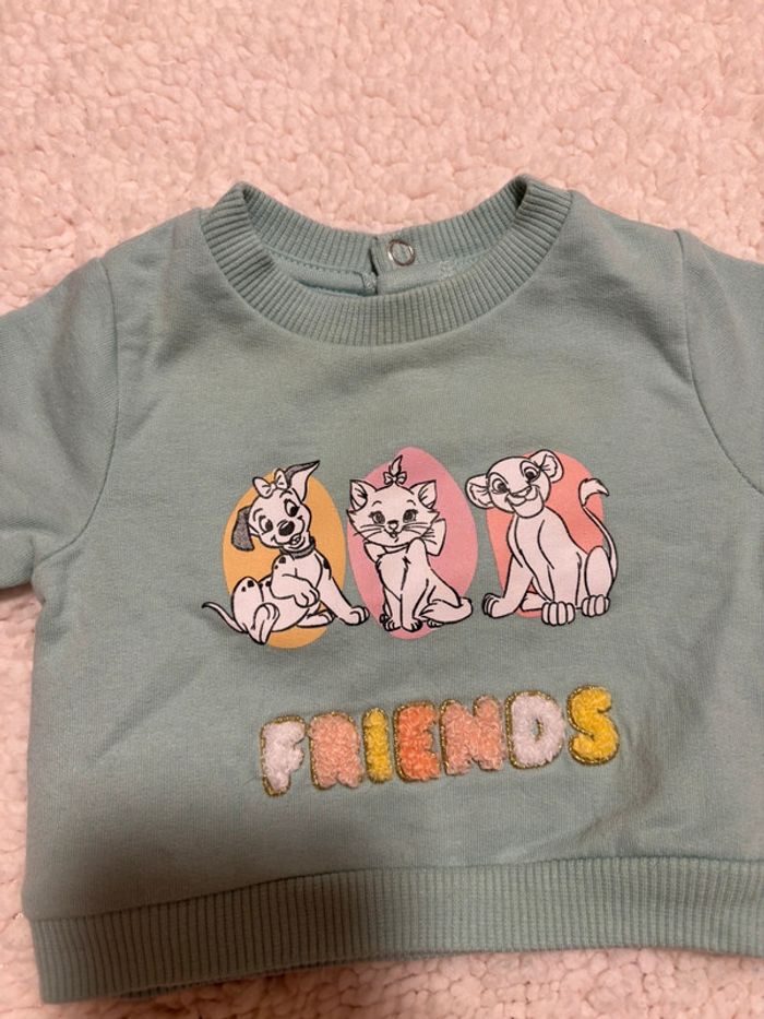 Pull sweat Disney bébé fille taille naissance - photo numéro 3