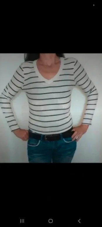 Pull rayé