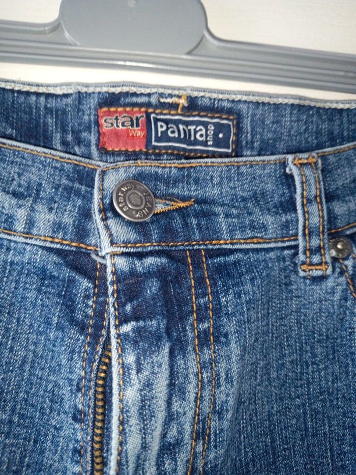Pantalon pantashop taille 38 coloris bleu - photo numéro 2