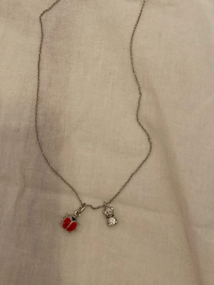 Collier avec 2 pendentifs