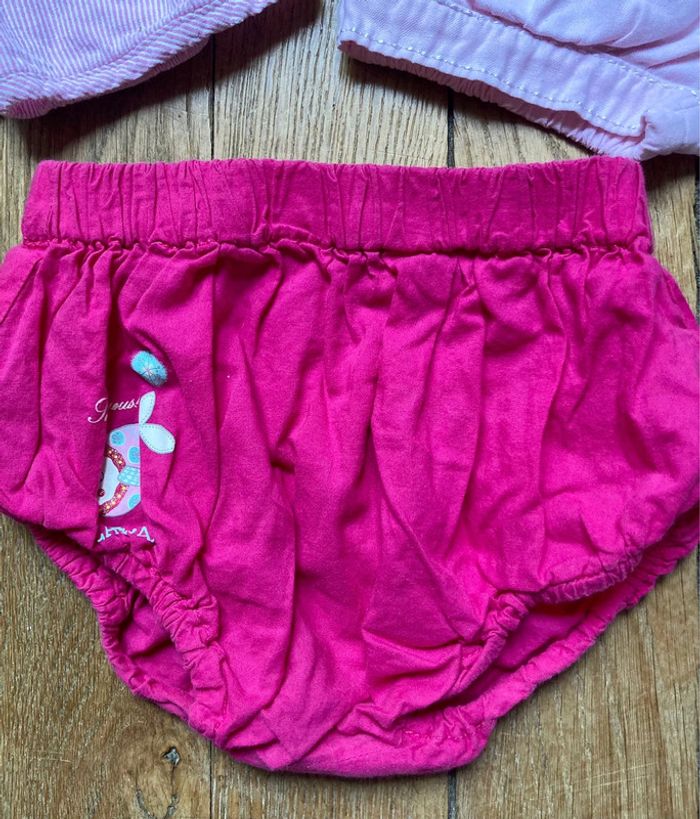 Lot 3 bloomers / shorts roses 12 mois Orchestra - photo numéro 7