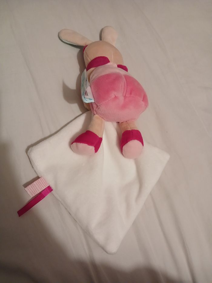 Doudou lapin +mouchoir - photo numéro 4